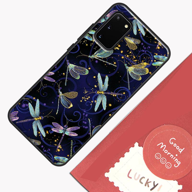 Dragonfly Case For Samsung Galaxy S22 S21 S23 Ultra Note 20 S8 S9 S10 Note 10 Plus S20 FE Back Cover