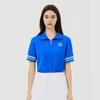 MARTINE GOLF Half Zip-Up Color Matching T-Shirts_Blue