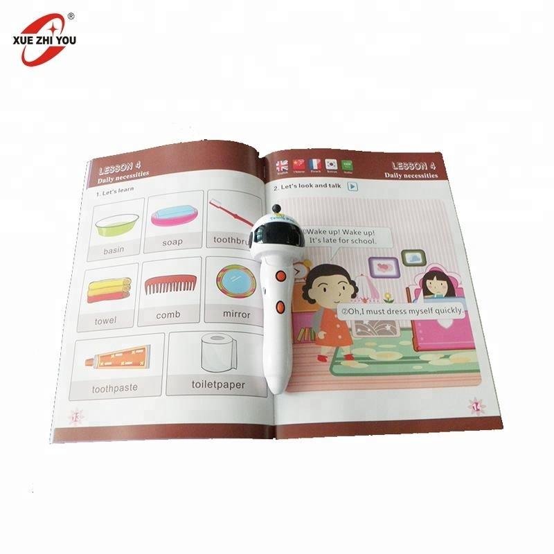 Giocattolo Educativo Intelligente Personalizzabile Penna Parlante per l'Apprendimento dell'Inglese e dello Spagnolo per Bambini Plastica ODM Penna Intelligente da Lettura