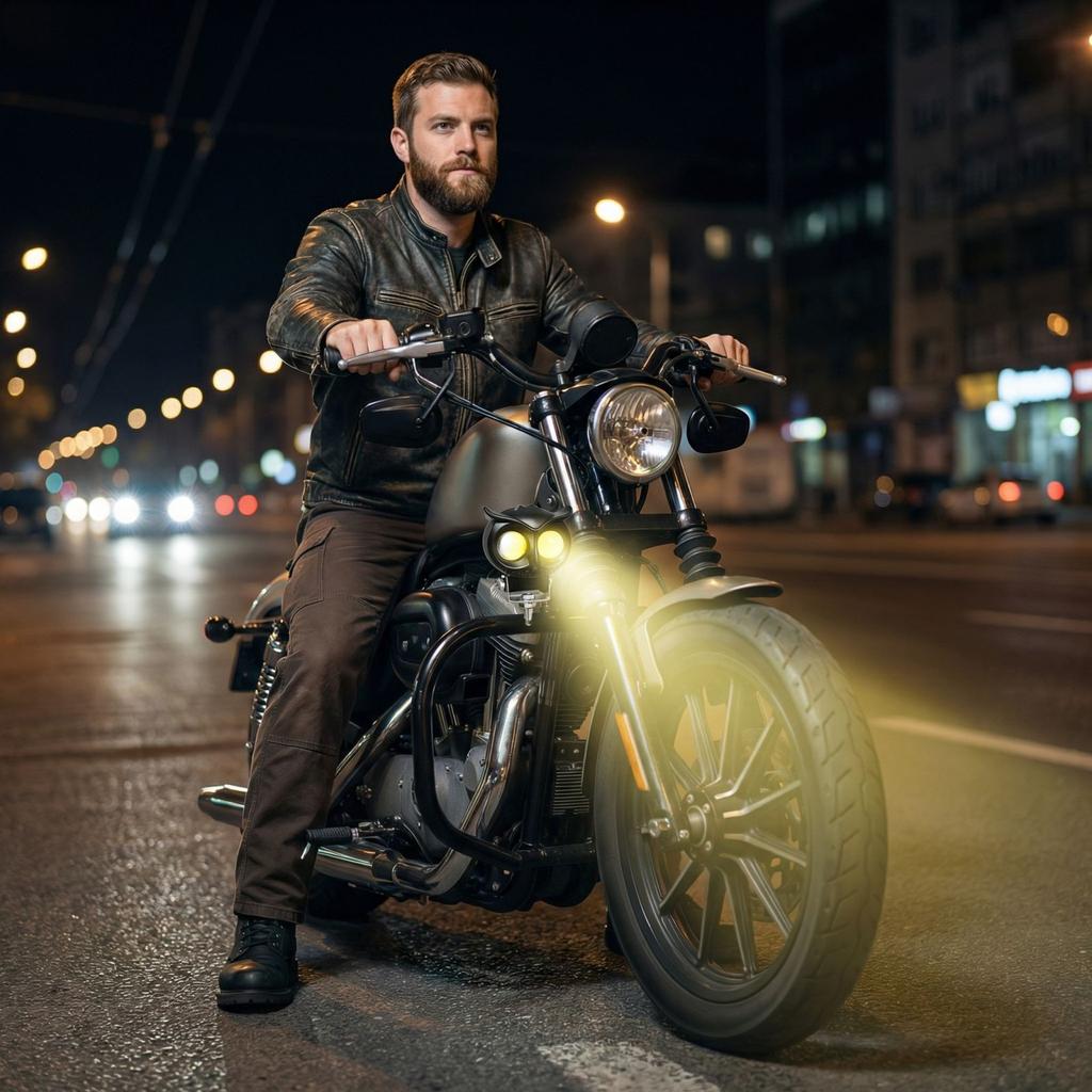 Motorcycle Owl Spotlight, LED Headlights With Strong Light, Integrated Long-distance And Short Distance Streetlamps (Single Unit)