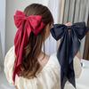 1PC Korean Big Bowknot Hair Clips for Women Girls Solid Satin Design Great for Enhancing Your Everyday Look