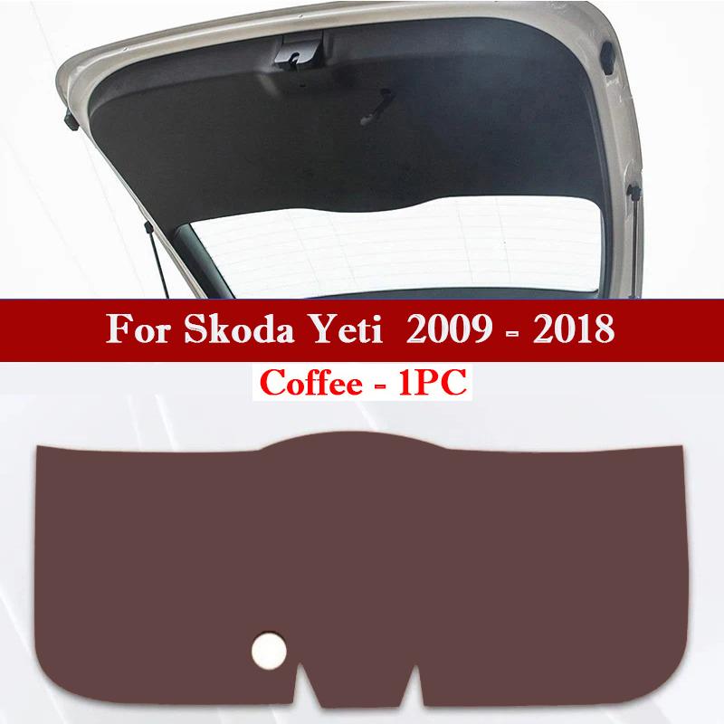 For Skoda Kodiaq Kamiq Yeti Car Trunk Door Anti Kick Pad Tailgate Protection Mat Cushion Cargo Liner Interior Decor Accessories