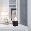 Modern Tissue Box Cover with Bamboo Lid, Square Tissue Holder,for bedrooms, Offices, bathrooms, Living Rooms etc(Black)