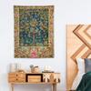 Tree of Life Tapestry Wall HangingMedieval Classic Vintage Flowers Pattern Modern Wall Art DecorRetro Floral Home Decoration