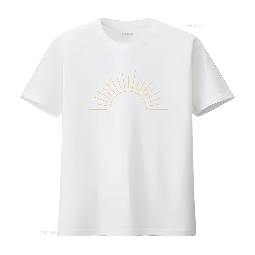 Tričko SunseT Sluneční Světlo Sluneční Paprsky Boho Barvené v Kusu Nadměrné Buď Světlo Vintage Vyprané Měkké Pohodlné Grafické Ležérní