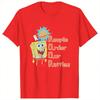 Cartoon Spongebobs TShirt Adult Y2K Retro Cotton T Shirts Summer ONeck Popular Tee Shirt Casual Oversized Tops