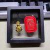 Feng Shui Money Vintage Turtle Temple Lucky Wealth Mini Golden Tortoise Guarding Praying Home Decor Lucky Gift Miserly Turtle