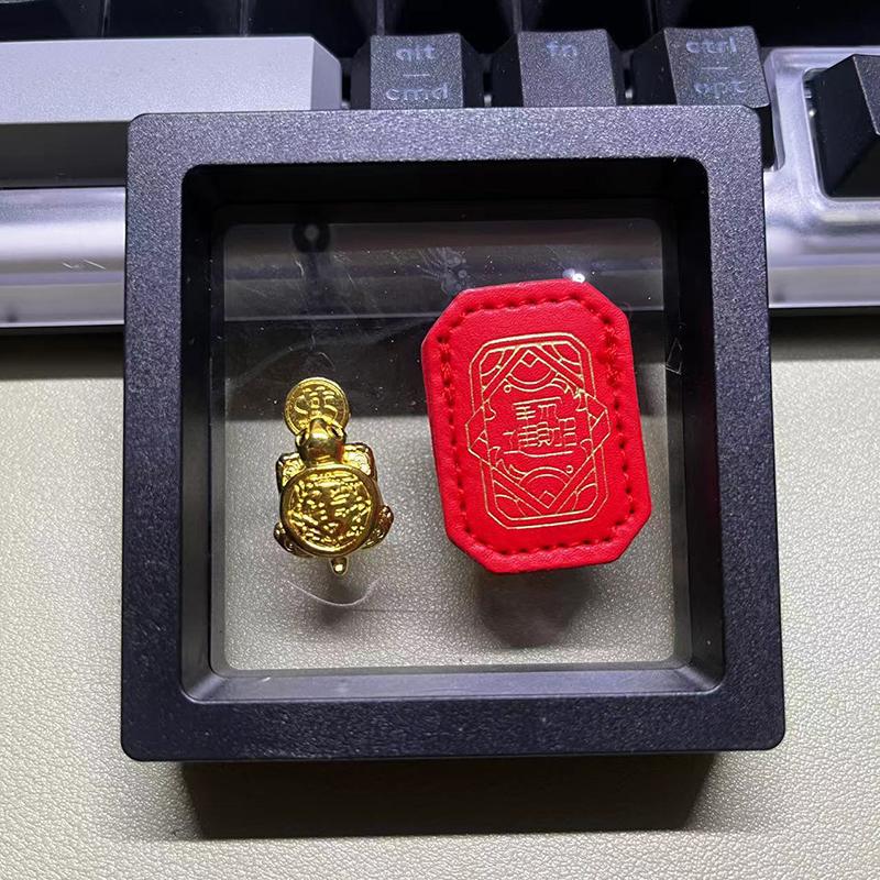 Feng Shui Money Vintage Turtle Temple Lucky Wealth Mini Golden Tortoise Guarding Praying Home Decor Lucky Gift Miserly Turtle