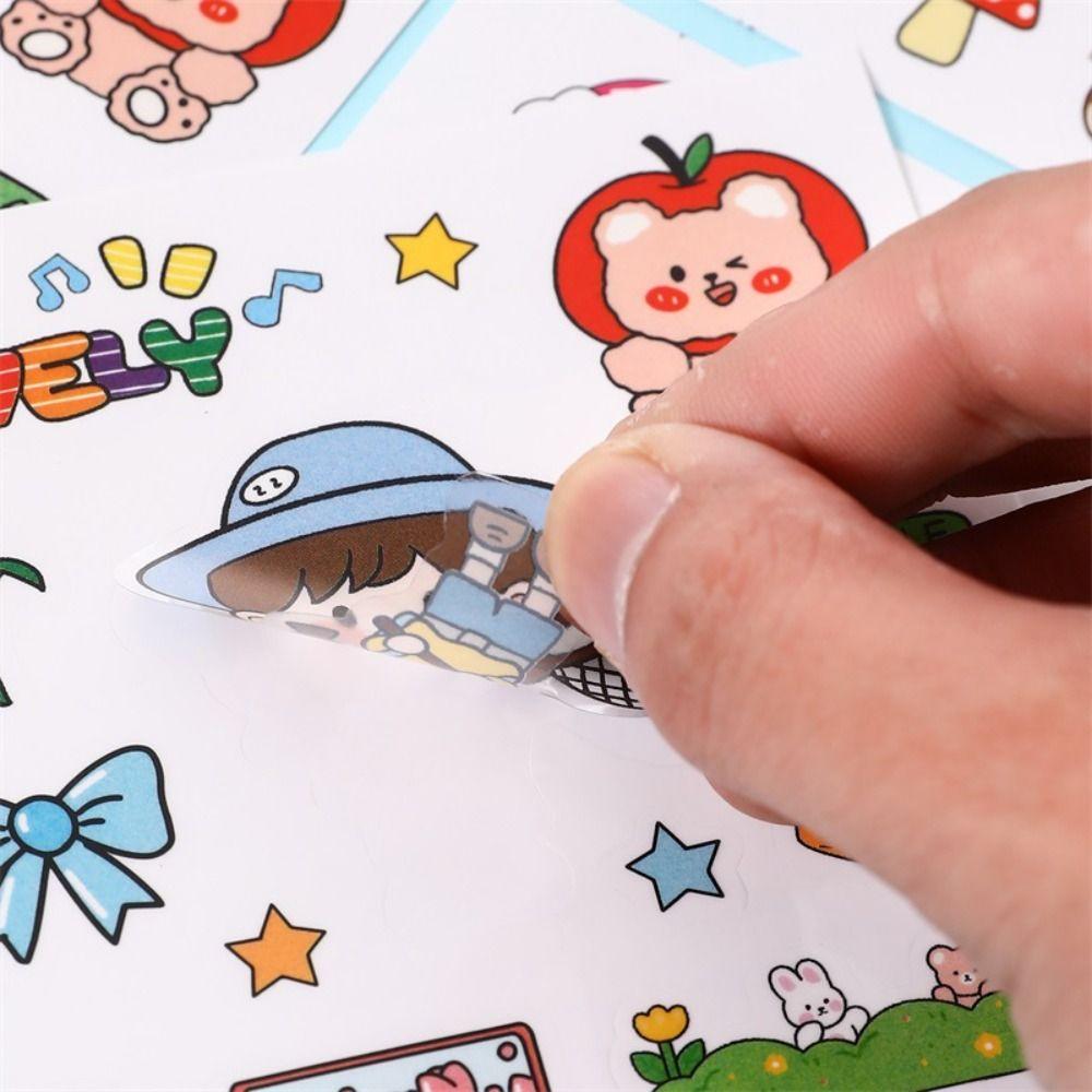 Cute Cartoon Patterns Notebook Decoration Waterproof Phone Water Bottle Decor  Children Boys Girls