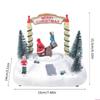 Ecological Friendly Resin Rotating Music Box Christmas Decors with Builts In Music Player and Ambients Lighting Systems