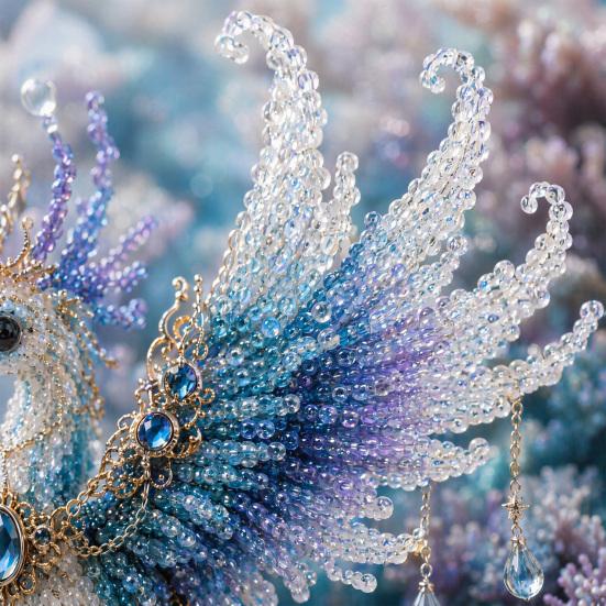 Kit fai da te con perline Oceano Mitico per Principianti, Kit per la Realizzazione di Animali 3D con Perline con Istruzioni, Design Unici di Animali Marini con Perline e Modello