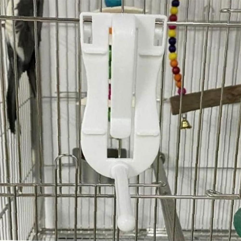 Bird Cage Food Holder, Parrot Fruit Vegetable Clips With Perches Stand, Bird Cage Accessories, Pet Feeder Clips For Budgie Parakeet Cockatoo Macaw Coc