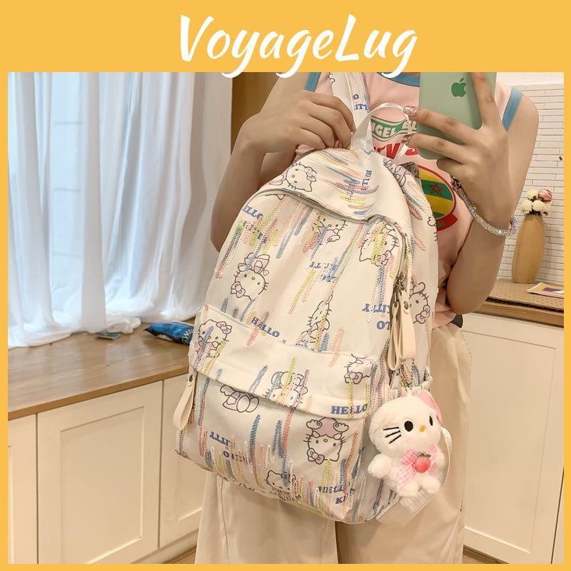 Adorable Cartoon Backpack For Students Trendy Fashionable Nylon School Bag