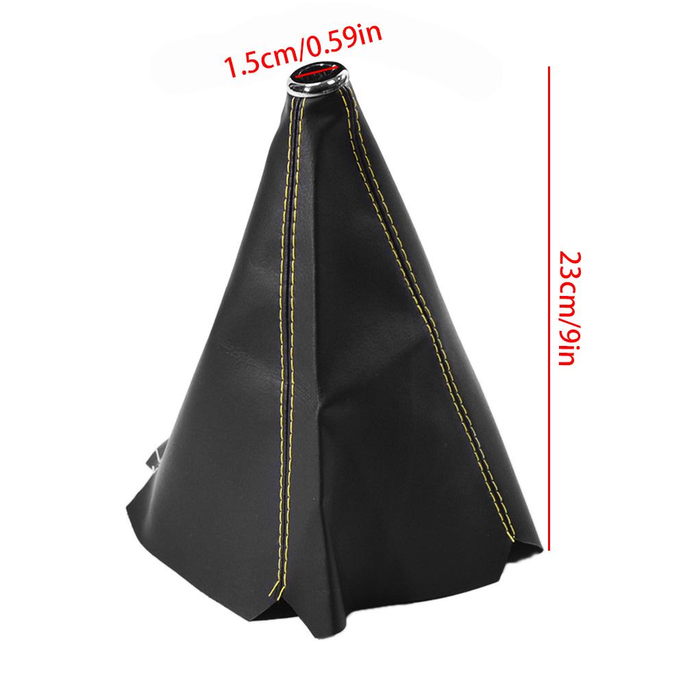 Universal Auto PVC Leder Schalthebelmanschette Staubschutzmanschette Kragen Gamasche Schwarz Rot Für Toyota/Honda/BMW/VW/Benz/Opel