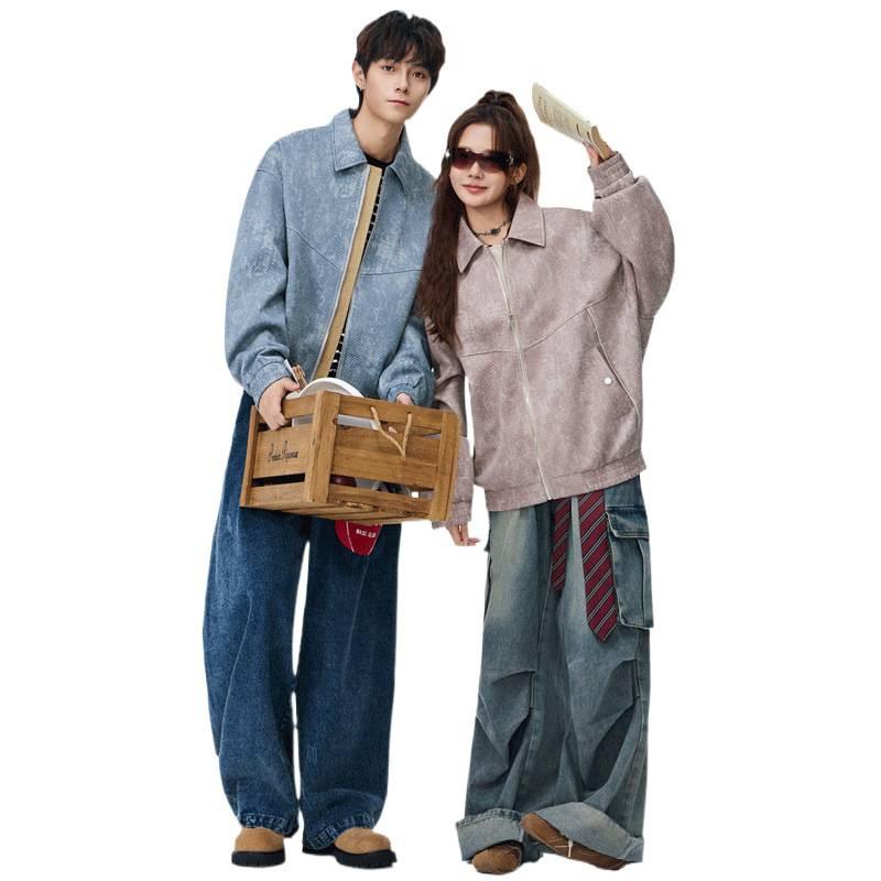 Men's coat 2025 new jacket jacket jacket fashion trend loose casual windproof