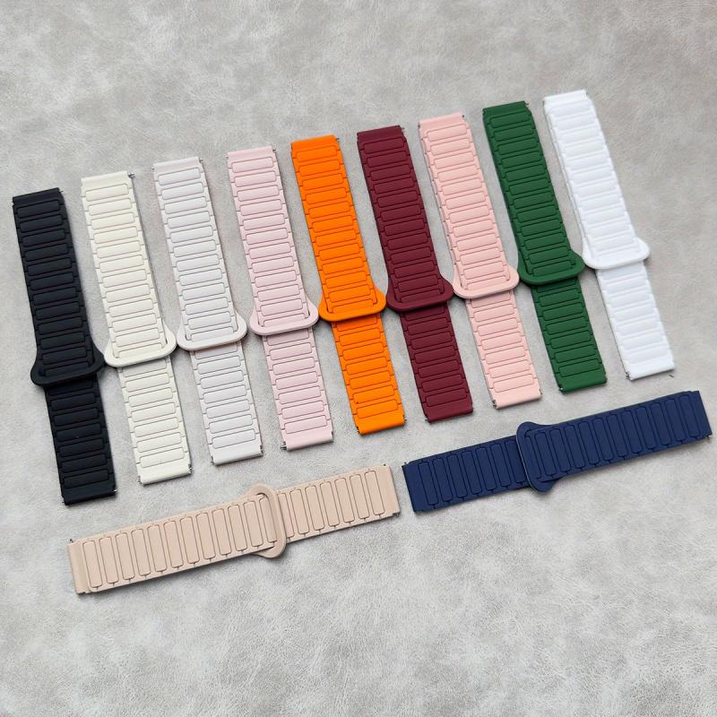 Wave Pattern Magnetic Strap for Huawei GT5/5 Pro/4/3/3 Pro Comfortable Flexible Smartwatch Replacement Fitness Watch Band