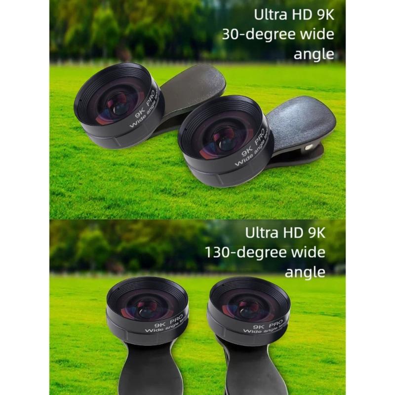 Smartphone Lens 130° Wide Angle Glass Fast Detachable Clip for Phone 16 15 14 Series Photography Accessory