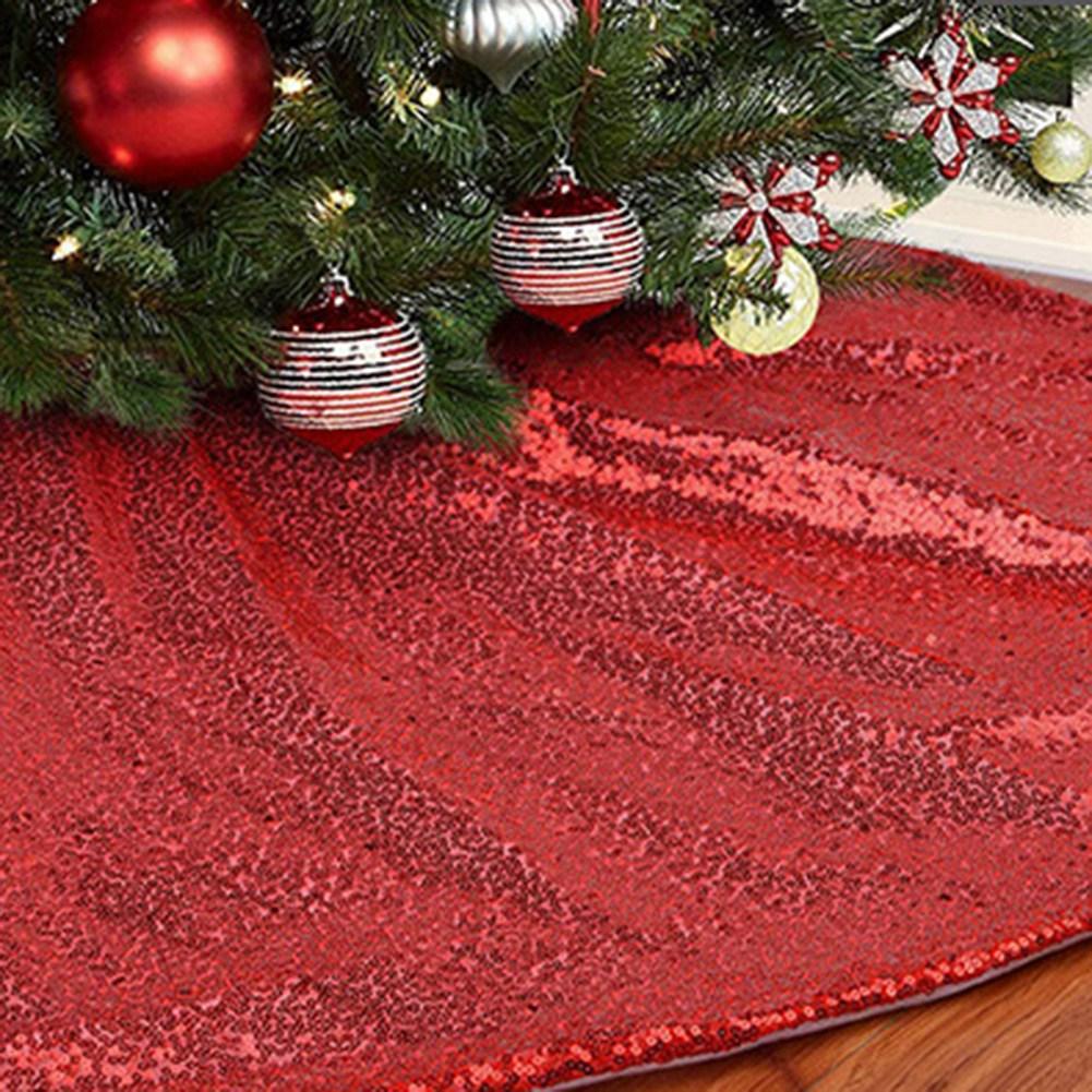Good-Christmas Small Tree Skirt, 36 Inch Sequin Tree Skirt For Tree Xmas Tree Mat For Christmas Decorations
