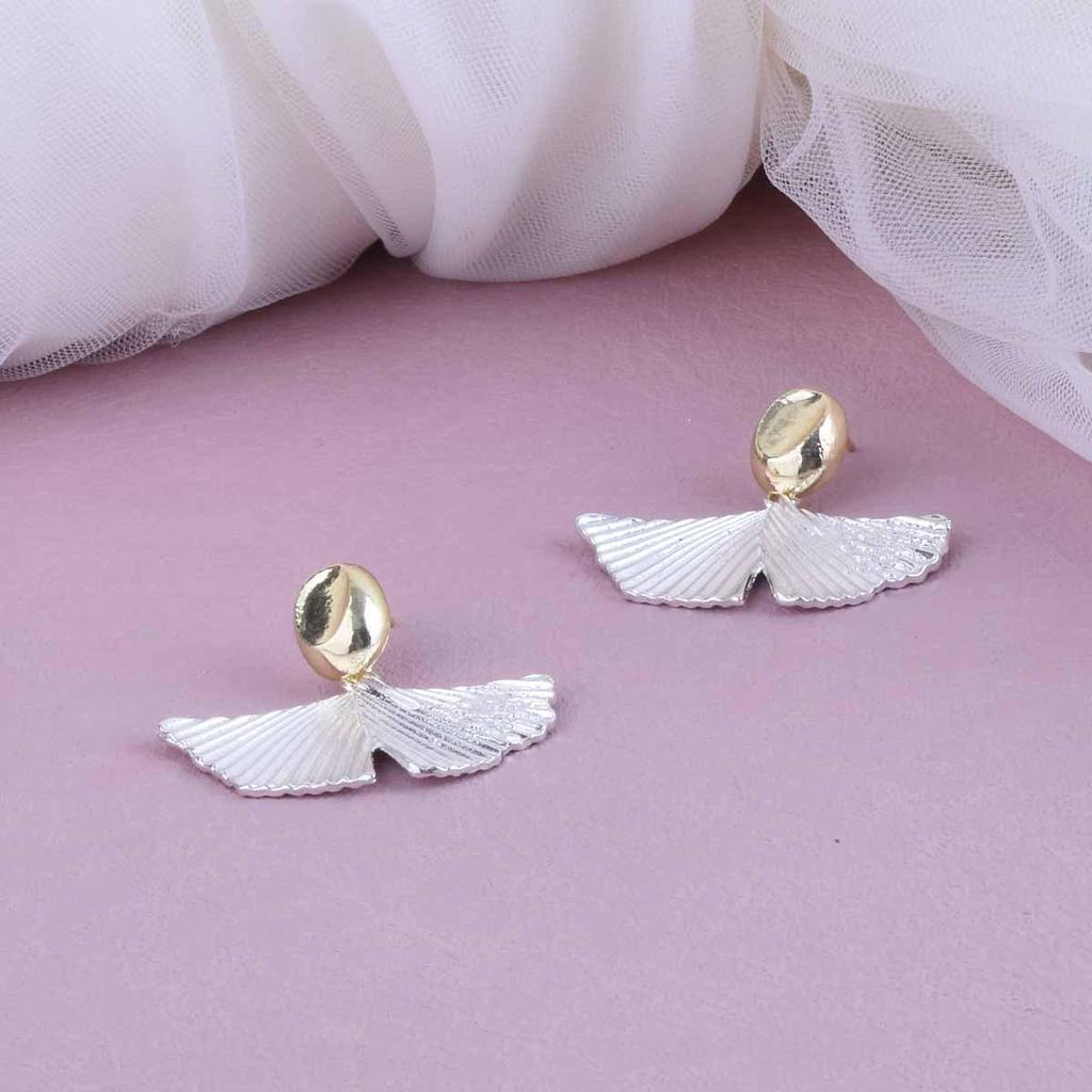 Chic Ginkgo Leaf Stud Earrings: Versatile, Retro & High-End Aesthetic for Women