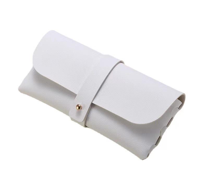 Single nail PVC soft bag, glasses case, sunglasses case, sunglasses bag, logo storage can be printed, specially for woven wind.
