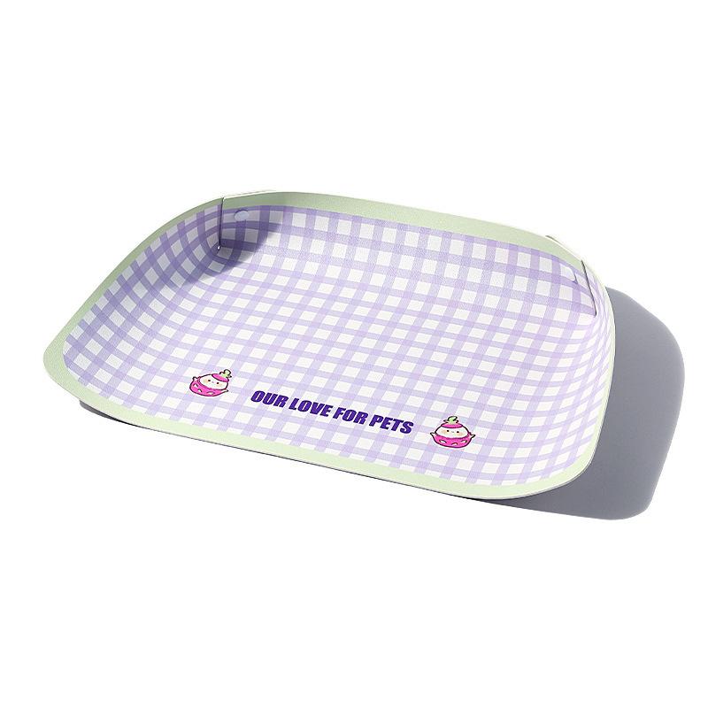 Spillproof Placemats, Pet Cat Bowl MATS, Waterproof and Oil-proof Leather Cat and Dog Bowls, Anti-slip MATS, Large and Small Placemats