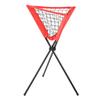 Triangular Net Bag Portable Baseball Softball Batting Practice Tripod Ball Rack Red