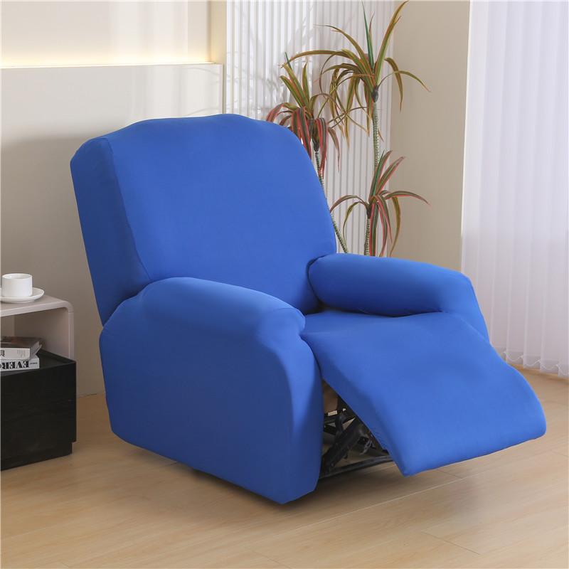 4 Pezzi/Set Copridivano Reclinabile Elasticizzato Monocolore Copridivani Poltrona Pigra Copridivani Per Decorazione Soggiorno