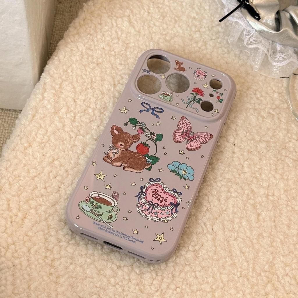 Retro-style Illustrated Phone Case for iPhone 16, iPhone 17, and iPhone 17 Pro Max