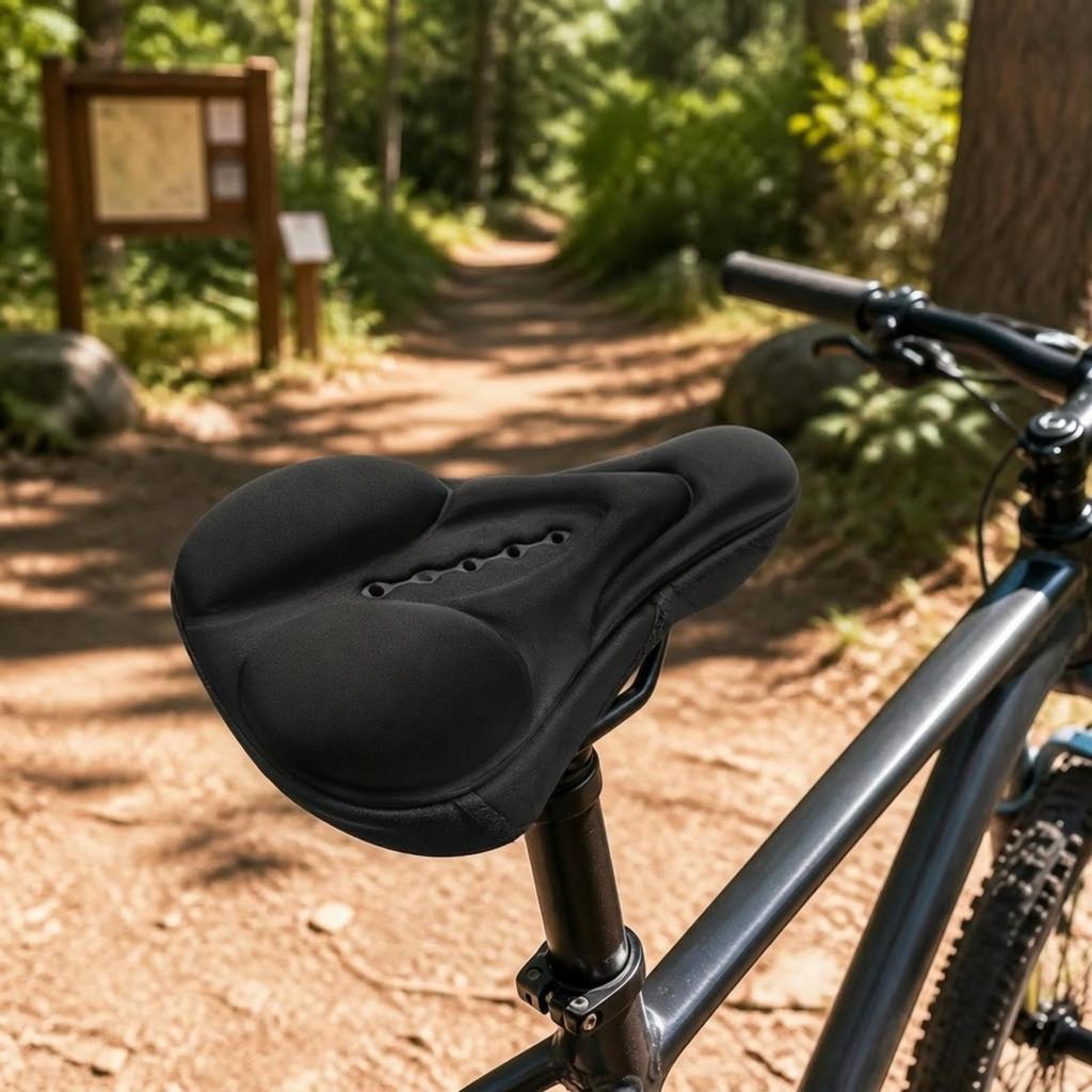 Padded Bike Seat Cover Non-Slip for Cyclists, Commuters