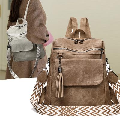 Backpack, Large-capacity Backpack, Women's Retro Multi-functional Single-shoulder Bag, Travel Shoulder Bag