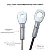 304 Stainless Steel Plastic-Coated Double-Ended Fish Eye Terminal Anti-Drop Hanging Connector Rope.