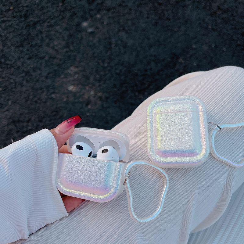 

Wireless Bluetooth Aipods2 Earphone Case 1 Generation Third Generation Pro for Apple Pods4 Second Generation Airpodpro 4 Generation 5 Generation AirPods 4 [Colorful silk pattern + hanging ring]]