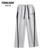 TonLion Men's Loose-Fit Casual Straight-Leg Trousers