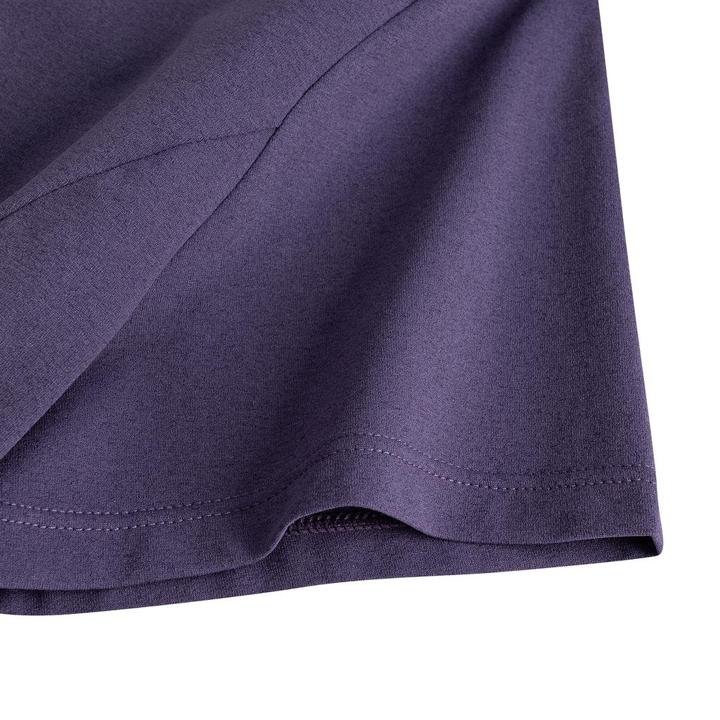 Anta Outdoors Short Sleeve Knitted T-Shirt Summer 2026 Women tops Phantom-Purple 962626104-3