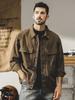 American Retro Heavy Jacket Men'S Handsome Trendy Brand Vintage Loose Large Size Tooling Coat Men