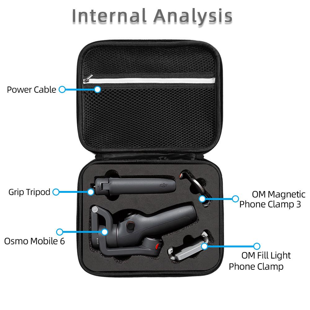 Étui de transport portable en EVA pour stabilisateur DJI OM6, accessoires DJI OM 6, résistant aux chocs et léger, sac de rangement de protection OM 6
