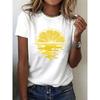 T-shirt décontracté à manches courtes pour femme, Printemps et Été