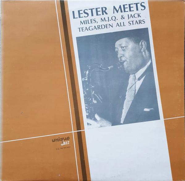 

LP Record LESTER YOUNG Lester Meets Miles M.J.Q. Jack T UJ14 Unique Jazz Italy Jazz Used