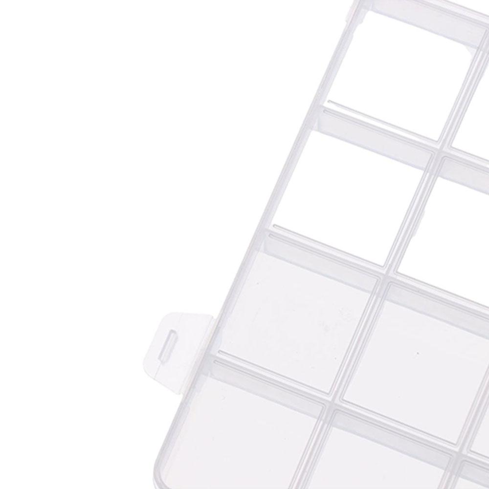Scatole a griglia multipla Scatola di plastica trasparente quadrata 6/10/15/24/28 griglie Accessori per cucire