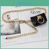Metal Chain Bag Accessory With Letter Pattern For Women Outdoor Fashion