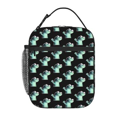 1 Piece Portable Lunch Container Lizard Lizard Lizard Meme  Zipper Closure Durable Pocket Lizard  For Lunch Lunch Box Bag