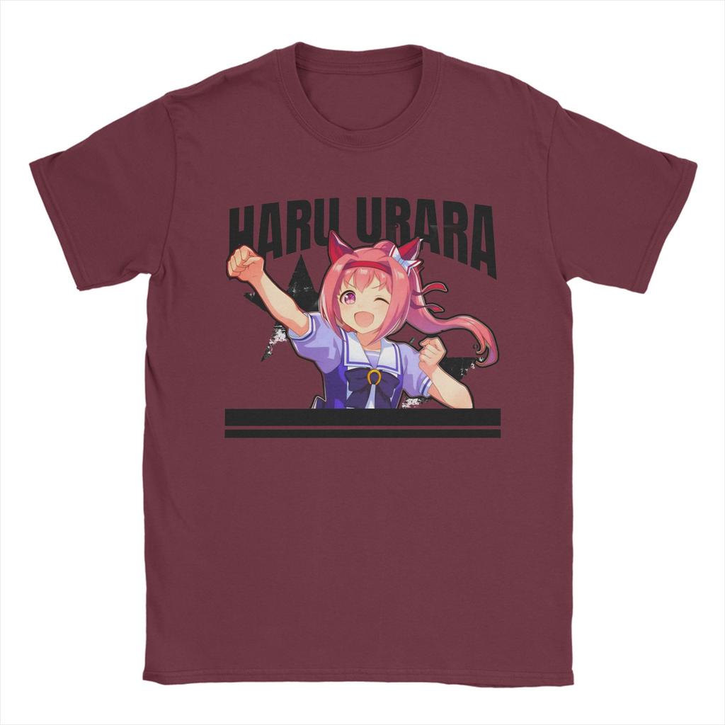 Haru Urara T Shirts Unisexs 100 Cotton Novelty TShirts Round Neck Tee Shirt Short Sleeve Tops New Arrival
