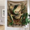 1Pc Retro Frog Tapestry, Banjo-Playing Animal 2D Print Decor, Polyester Material, All-Season For Bedroom Living Room Wall