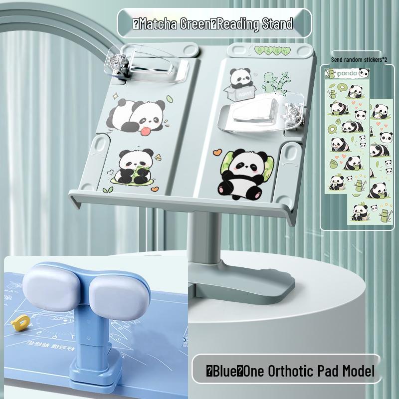 Adjustable Children's Book Stand: Multipurpose Reading Rack & Book Clip Holder.