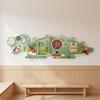 Dinosaur Wall Busy Board Educational Interactive Wood Activity Center for