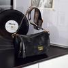 Premium bag women's new autumn and winter retro fashion shoulder bag exquisite wide shoulder strap messenger bag
