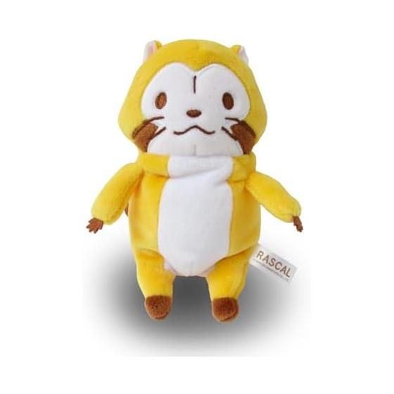 

Morisaka Global Mochirasukaru mini 7 x 5 x 14cm Rascal the Raccoon Anime Stuffed Toy Rascal Healing Mochi Mochi Touch Cute Animal Mochi Series