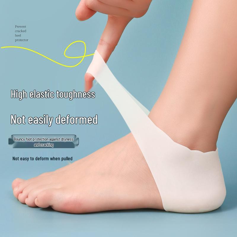 Neuankömmling: Silikon Fersenschoner & Feuchtigkeitsspendende Socken für Frauen - 2 Paare