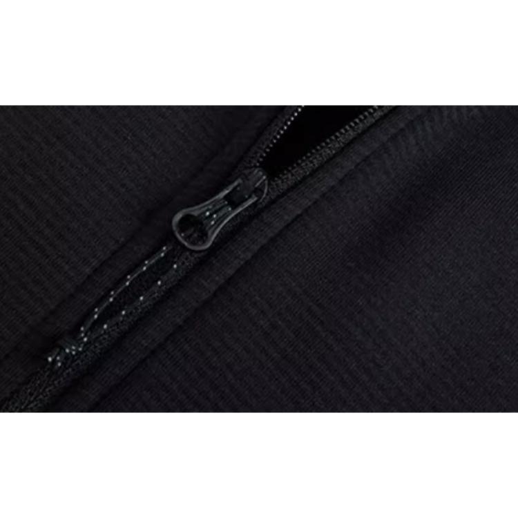 Anta Comfortable Casual Simple Zipper Fleece Versatile Jacket Women Jackets Basic-Black 162510710-3