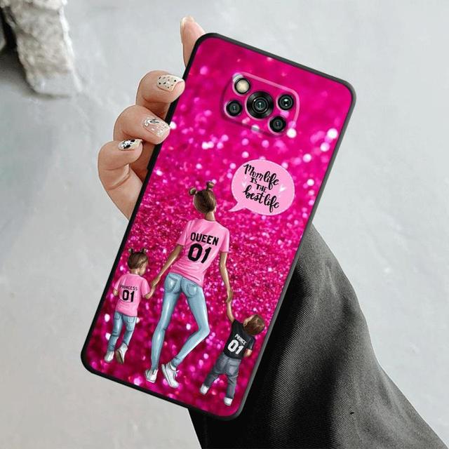 Husă pentru Xiaomi Poco X3 Nfc X4pro X5 M3 pentru Mi 12 13 11 10 10t 8 Note10 Lite 11ultra 11t F1 Femei Super Mom Baby Princess Queen